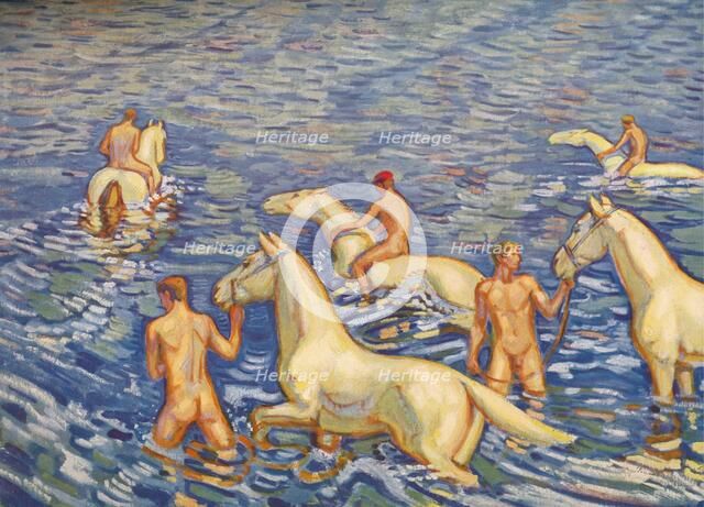 'The Sea Rider', c1915. Artist: Ludwig von Hofmann.