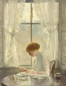 The Seamstress, 1916. Creator: Joseph Rodefer DeCamp