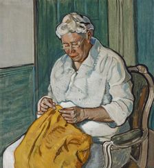 The Seamstress, 1925. Creator: Frederic C. Bartlett