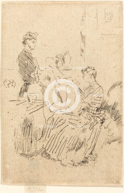The Seamstress, c. 1884/1886. Creator: James Abbott McNeill Whistler.