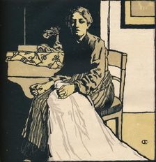 The Seamstress c1900. Artist: Emil Orlik