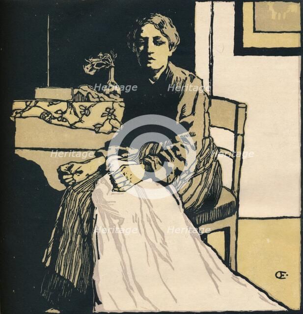 'The Seamstress', c1900. Artist: Emil Orlik.