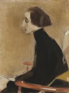 The Seamstress, Half-Length Portrait (The Working Woman), 1927. Creator: Helene Schjerfbeck