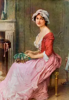 The Seamstress late 19th or early 20th century.Artist: Charles Amable Lenoir