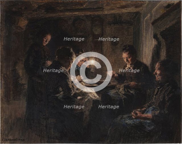 The Seamstresses, 1885-1887. Creator: Lhermitte, Léon (1844-1925).