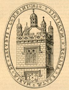 The Seal of Bow Church c1650, (1897). Creator: Unknown