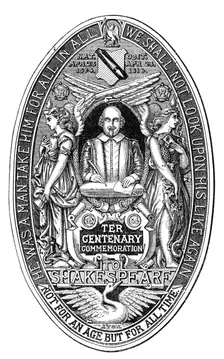 The Seal of the National Shakspeare Committee, 1864. Creator: Unknown