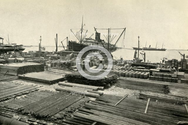'The Seaport of Vera Cruz', 1919. Creator: Unknown.