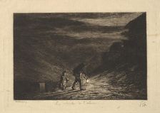 The Search for an Inn, 1861. Creator: Charles Francois Daubigny