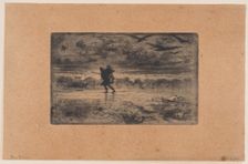 The Seascape Painter (Le Peintre de marine), 1860-98. Creator: Felix Hilaire Buhot