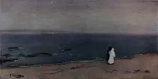 The Seashore, Moonlight c1908. Artist: Sir John Lavery
