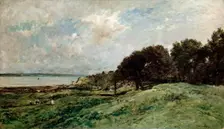 The Seashore near Villerville 1875. Artist: Charles François Daubigny