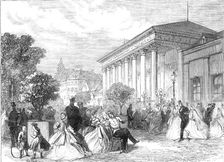 The Season at Baden-Baden: the Place de la Conversation, 1865. Creator: Unknown
