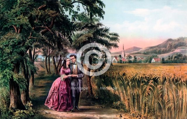'The Season of Love, Youth', 1868.Artist: Currier and Ives