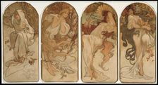The Seasons, 1897. Creator: Alphonse Mucha