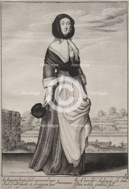 The Seasons: Autumn, 1643-1644. Creator: Wenceslaus Hollar (Bohemian, 1607-1677).