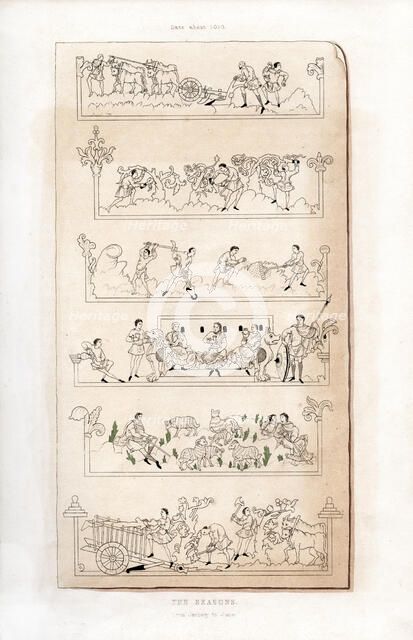 The Seasons, c1050, (1843).Artist: Henry Shaw
