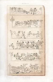 The Seasons, c1050, (1843).Artist: Henry Shaw