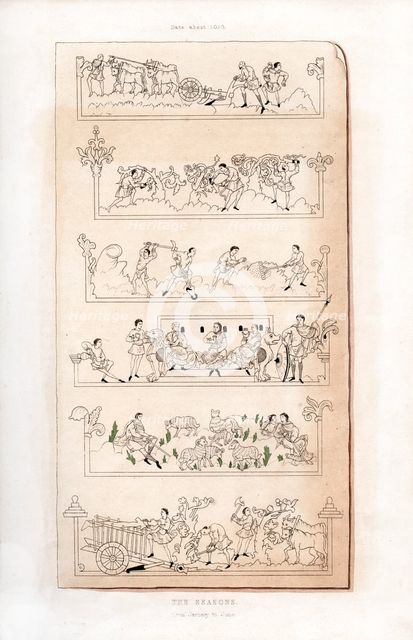 The Seasons, c1050, (1843).Artist: Henry Shaw