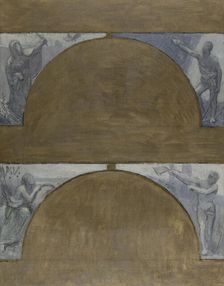 The seasons, sketch for the Hôtel de Ville in Paris, between 1889 and 1892. Creator: Pierre Puvis de Chavannes