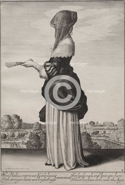 The Seasons: Summer, 1643-1644. Creator: Wenceslaus Hollar (Bohemian, 1607-1677).