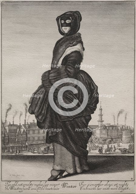 The Seasons: Winter, 1643-1644. Creator: Wenceslaus Hollar (Bohemian, 1607-1677).