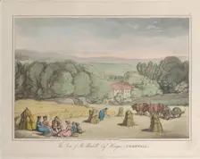 The Seat of M. Mitchell Esq. Hengar, Cornwall, from "Sketches from Nature", 1822., 1822. Creators: Thomas Rowlandson, Joseph Constantine Stadler