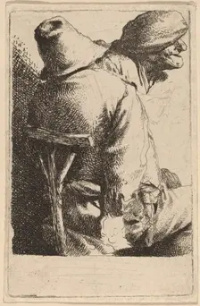 The Seated Peasant and His Wife. Creator: Cornelis Bega