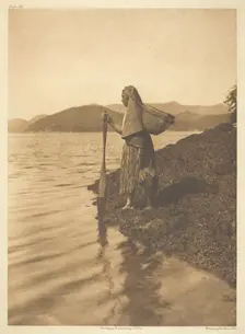 The Seaweed Gatherer, 1915. Creator: Edward Sheriff Curtis