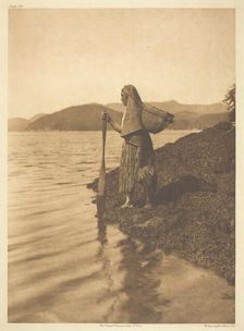 The Seaweed Gatherer, 1915. Creator: Edward Sheriff Curtis