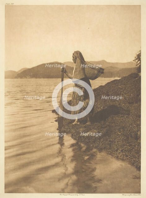 The Seaweed Gatherer, 1915. Creator: Edward Sheriff Curtis.