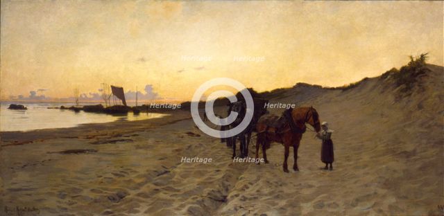 The Seaweed Gatherers, 1886. Creator: Howard Russell Butler.