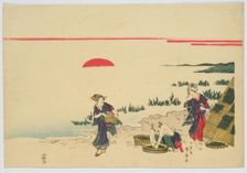 The Seaweed Gatherers, c1805-1810. Creator: Katsukawa Shunsen