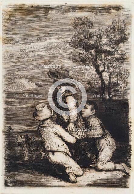 The Sedan Chair, c1815. Creator: David Wilkie.