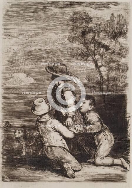 The Sedan Chair, c1815. Creator: David Wilkie.