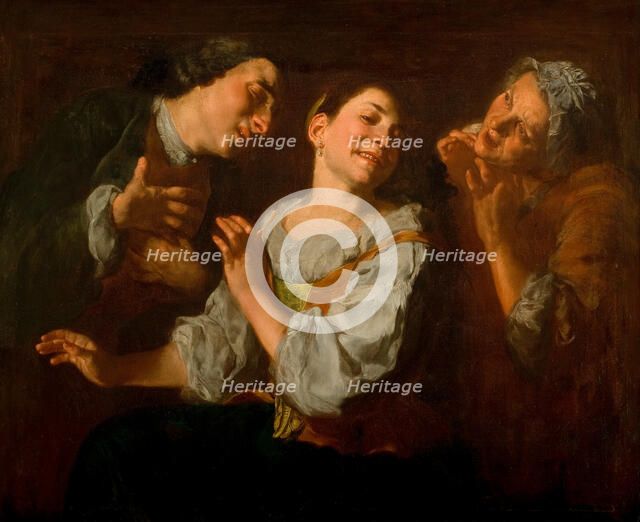 The Seduction, c1752. Creator: Traversi, Gaspare (1732-1769).