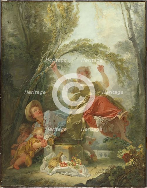The See-Saw, 1750. Creator: Jean-Honore Fragonard.