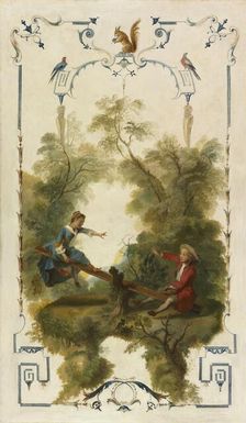 The See-Saw, c. 1723-1727. Creator: Nicolas Lancret (French, 1690-1743)