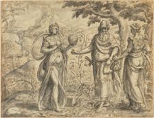 The Seed Received Among the Thorns, from the Parable of the Sower, c. 1573. Creator: Gerard van Groeningen (Flemish)