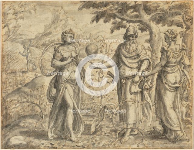 The Seed Received Among the Thorns, from the Parable of the Sower, c. 1573. Creator: Gerard van Groeningen (Flemish).