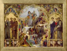 The Seeds and Fruits of English Poetry, 1845-1853. Artist: Ford Madox Brown