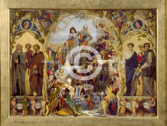 The Seeds and Fruits of English Poetry, 1845-1853. Artist: Ford Madox Brown.
