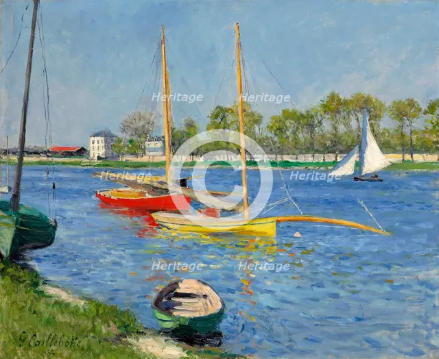The Seine at Argenteuil, 1882. Artist: Caillebotte, Gustave (1848-1894)