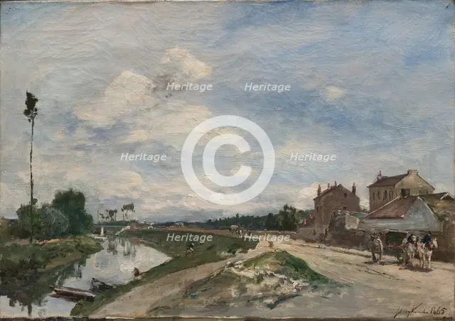 The Seine at Bas-Meudon, 1865. Creator: Johan Barthold Jongkind (Dutch, 1819-1891).