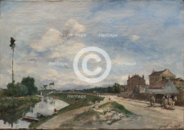 The Seine at Bas-Meudon, 1865. Creator: Johan Barthold Jongkind (Dutch, 1819-1891).