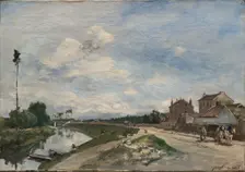 The Seine at Bas-Meudon, 1865. Creator: Johan Barthold Jongkind (Dutch, 1819-1891)