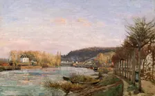 The Seine at Bougival, 1870. Artist: Pissarro, Camille (1830-1903)