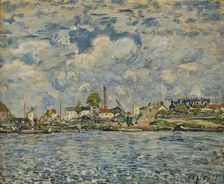 The Seine at daybreak (La Seine au point du jour), 1877. Creator: Sisley, Alfred (1839-1899)