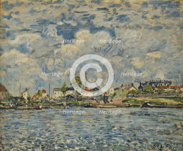 The Seine at daybreak (La Seine au point du jour), 1877. Creator: Sisley, Alfred (1839-1899).