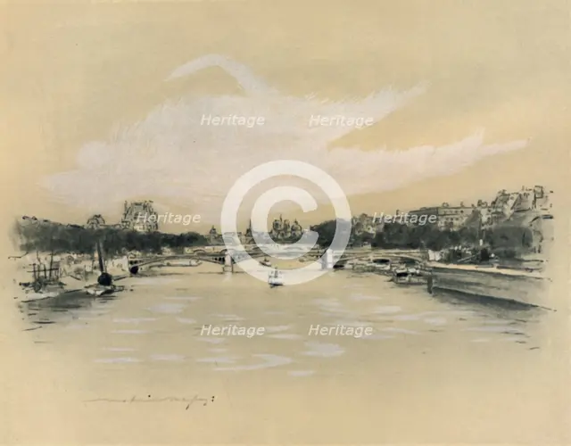 'The Seine at Paris', 1903. Artist: Mortimer L Menpes.